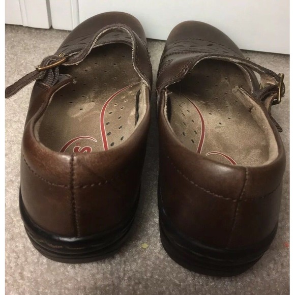 Klogs Villa Madrid Mary Jane Brown Leather Distressed Size 7M - Picture 7 of 9